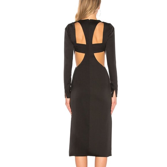 Fame and Partners Black Ophelia Cutout Dress - Picture 3 of 8